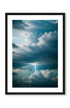 Picture Depicting Abstract storm clouds with swirling patterns.