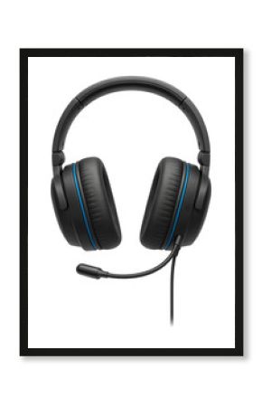 Wired headset with foldable design and detachable microphone for portable gaming