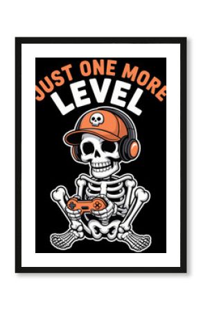 Funny Video Game Halloween Skeleton Gamer