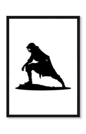 Crouching Assassin Silhouette