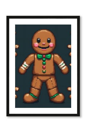 Pixel Gingerbread Man