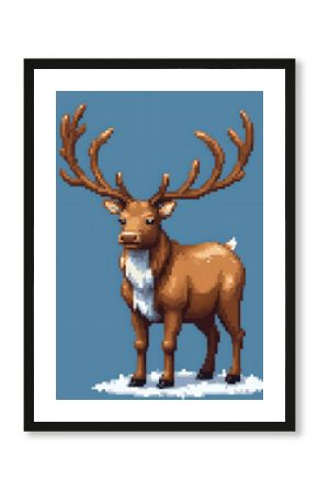 Pixel Reindeer