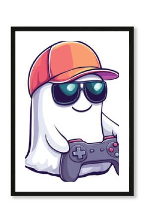 Gaming Ghost Vector Illustration