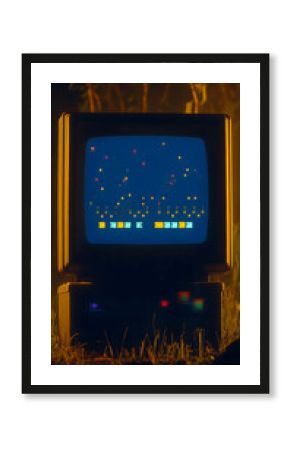 Retro Computer Game Illustration