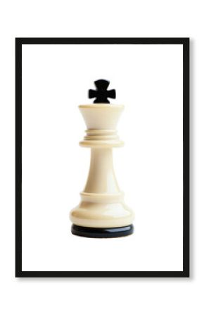 Isolated Black Base Chess King