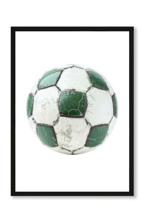 Isolated Old Soccer Ball