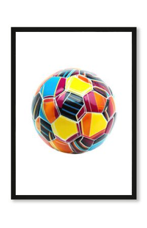 Isolated Multi-Colored Soccer Ball