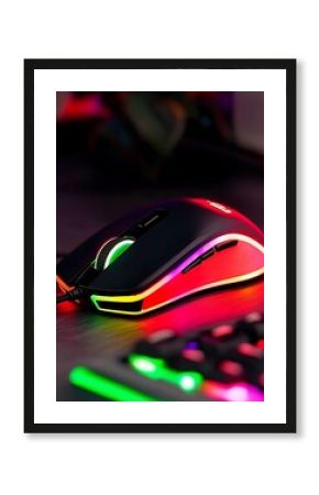 RGB Gaming Mouse with Desk Setup.