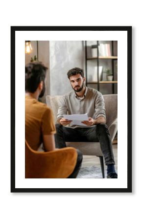 Professional psychologist conducting a consultation 