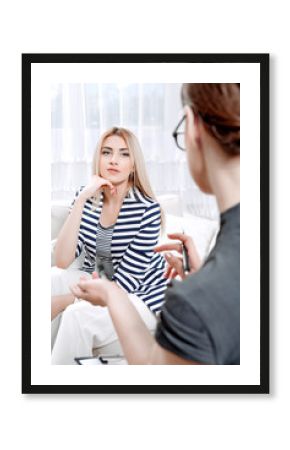 Patient at psychological therapy session