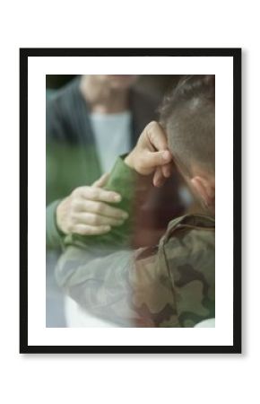 Soldier with depression