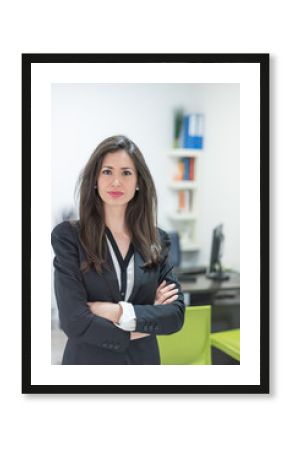 psychologist businesswoman smiling portrait in a office