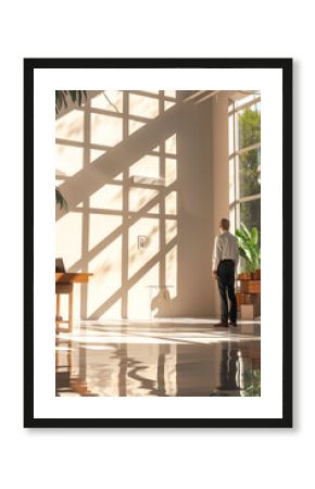 psychologist illustration, an ideal psychologist in a therapy office portrayed in a hyper-realistic style