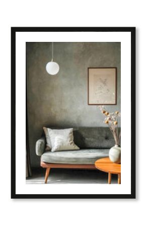 Tranquil psychologist's office with minimalist design and calm atmosphere