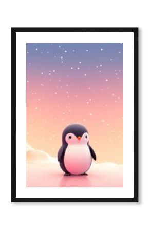 Penguin dreamy wallpaper animal bird.