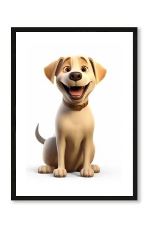 Labrador cartoon mammal animal.