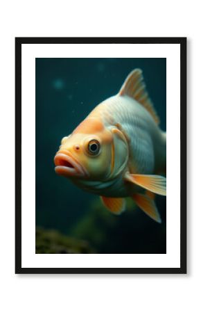A clear view of a fish swimming in an aquarium