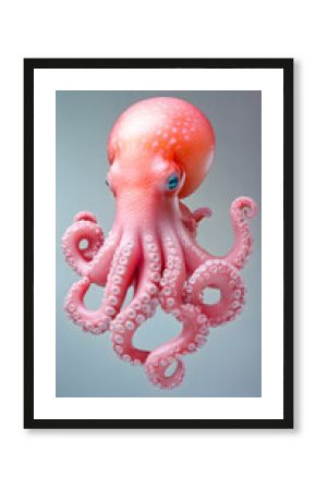 Dynamic octopus display marine environment animal portrait underwater setting close-up view fascinating wildlife concept