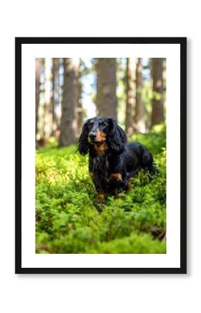 Dog in forest