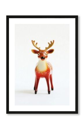 Reindeer figurine wildlife animal.