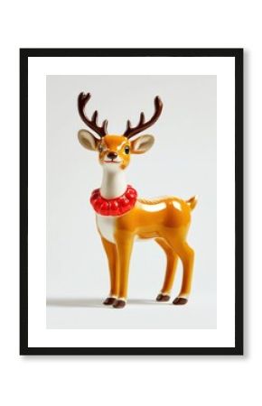 Reindeer porcelain figurine wildlife.