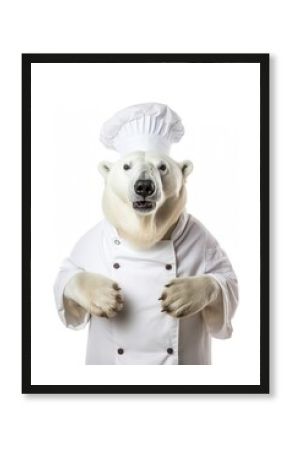 Polar bear mammal animal chef.