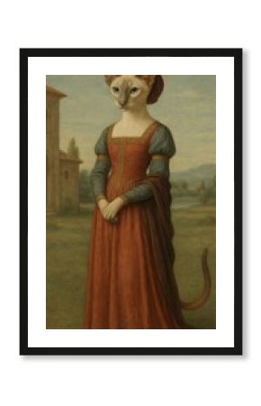 Whimsical feline art mobile wallpaper