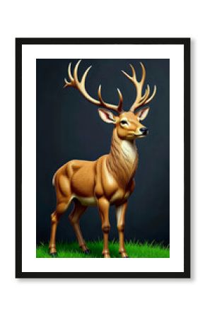 Deer standing in the forest