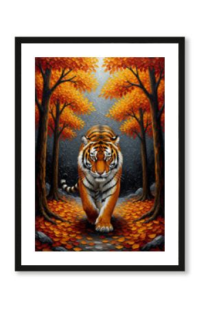 Tiger in the  wood I Wall Decor 