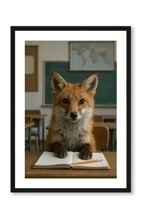 Fox studies in classroom setting.
