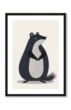 Animal wildlife character illustration design children's.