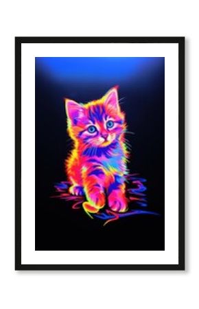 A kitten animal mammal light.