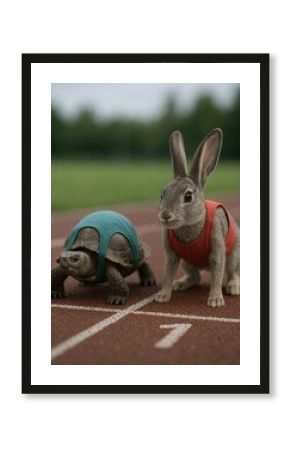 Tortoise rabbit race track