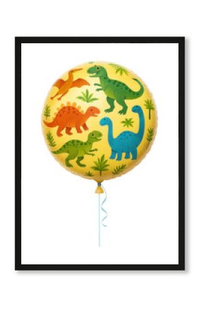 Balloon with dinosaur print
