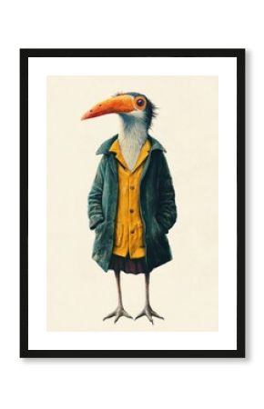 Bird celebrating christmas clothing animal human.