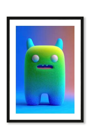 funny halloween monster characters with colorful 3d cartoon fantasy design