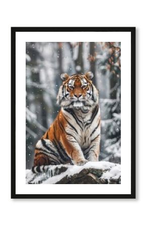 Tiger wildlife animal mammal.