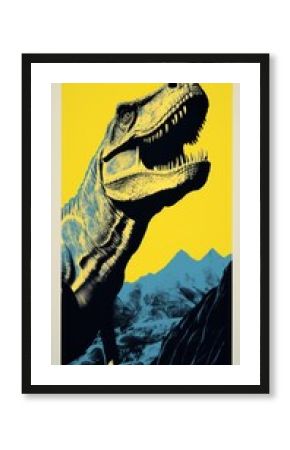 Dinosaur reptile animal yellow.