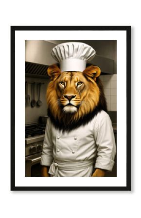 Lion Chef Cooking Concept