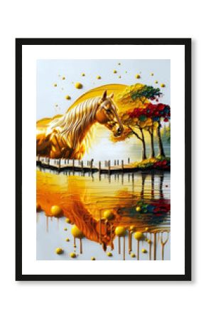 Horse in the park I Wall Decor 