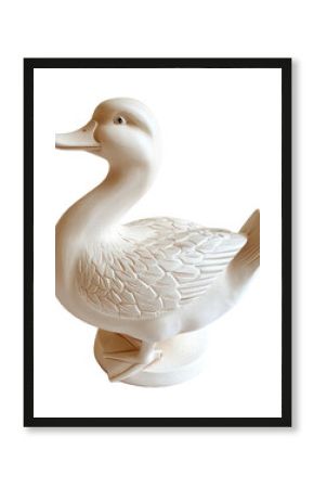 PNG Cottagecore white duck animal anseriformes decorative.