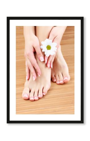 Beauty treatment of a female feet