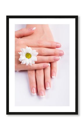 Relaxing manicure.