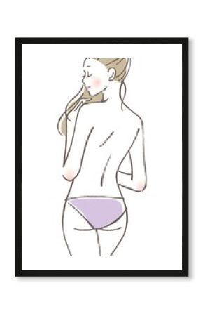 背中　女性