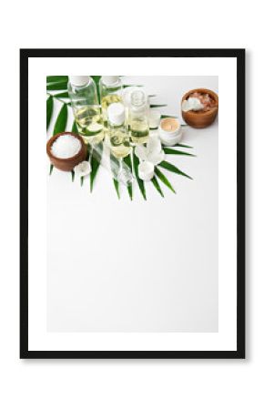 aromatherapy theme , handmade cosmetic. space for text