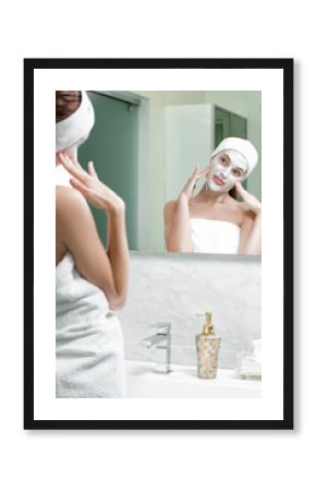 woman with a mask on her face