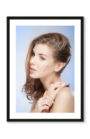 Beauty portrait of young attractive woman