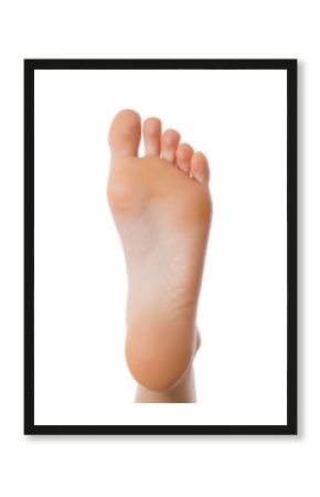 Sole of the female foot.Isolated