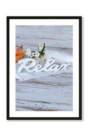 Schriftzug Relax