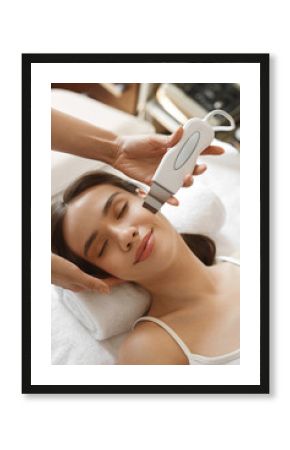 Woman Skin Care. Ultrasound Cavitation Skin Beauty Treatment